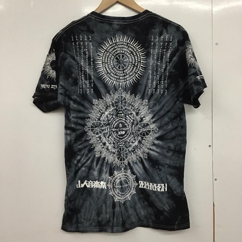ゼファレン Zephyren Tシャツ 半袖 半袖カットソー プリントTシャツ クルーネックカットソー M プリント ダークグレー / ダークグレー /  メンズ USED 古着 中古 10148952
