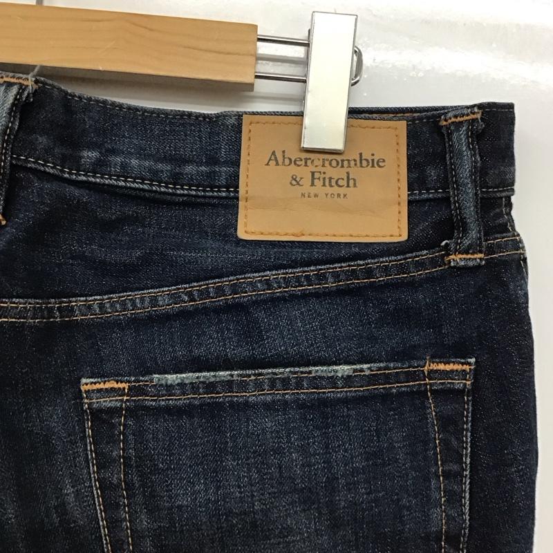 アバクロンビーアンドフィッチ ABERCROMBIE&FITCH パンツ デニム、ジーンズ デニムパンツ スリムパンツ カジュアルパンツ 33インチ 無地 インディゴ / インディゴ /  メンズ USED 古着 中古 10141823