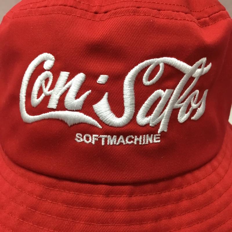 ソフト・マシーン SOFTMACHINE 帽子 ハット SM-24SS-052 バケットハット ロゴ、文字 赤 / レッド /  メンズ USED 古着 中古 10112846