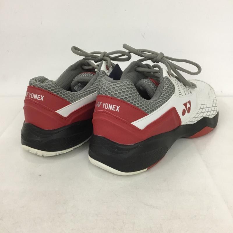 ヨネックス YONEX スニーカー スニーカー SHT103 テニスシューズ パワークッション103 27cm 27.0cm ロゴ、文字 白 / ホワイト / X 黒 / ブラック / X 赤 / レッド /  メンズ USED 古着 中古 10142488