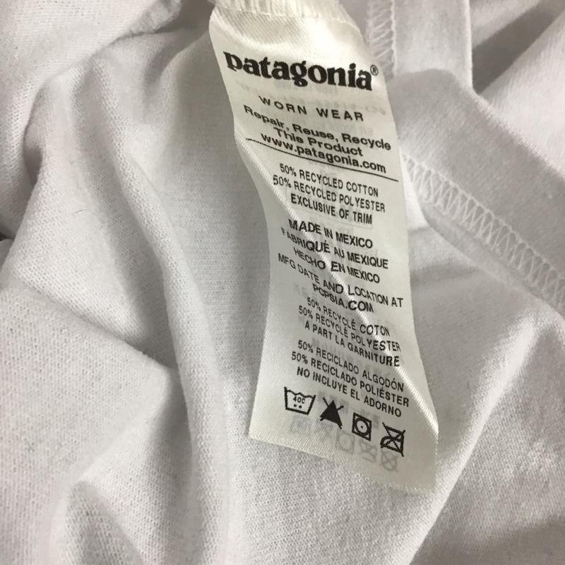 パタゴニア patagonia Tシャツ 半袖 39178sp19 プリントTシャツ クルーネックカットソー M ロゴ、文字 白 / ホワイト /  メンズ USED 古着 中古 10130576