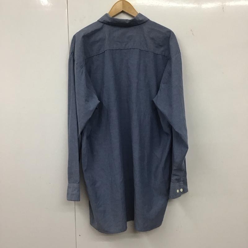 ディッキーズ Dickies シャツ、ブラウス 長袖 長袖シャツ 無地シャツ カラーシャツ XL 無地 インディゴ / インディゴ /  メンズ USED 古着 中古 10134699