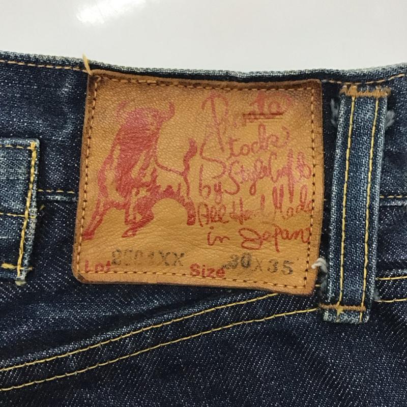 エヴィス EVISU パンツ デニム、ジーンズ デニムパンツ ストレートパンツ ワイドパンツ カジュアルパンツ 30インチ プリント インディゴ / インディゴ /  メンズ USED 古着 中古 10118294