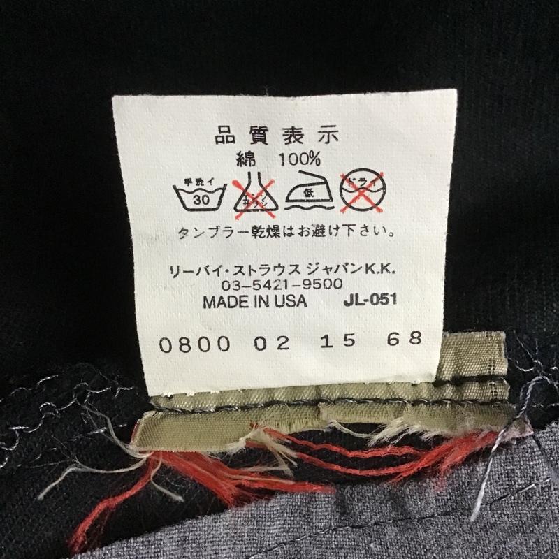 リーバイス Levi s パンツ デニム、ジーンズ USA製 2000年 後染め 28インチ 無地 黒 / ブラック /  メンズ USED 古着 中古 10105731