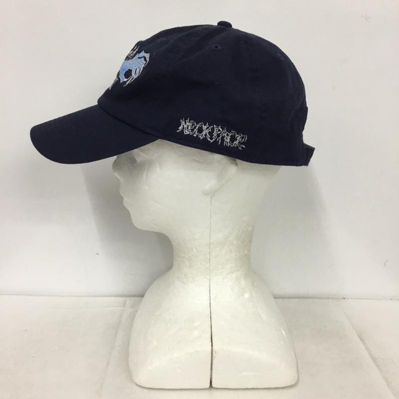 ワコマリア WACKO MARIA 帽子 キャップ NECK FACE 6 PANEL CAP ロゴ、文字 紺 / ネイビー /  メンズ USED 古着 中古 10148446