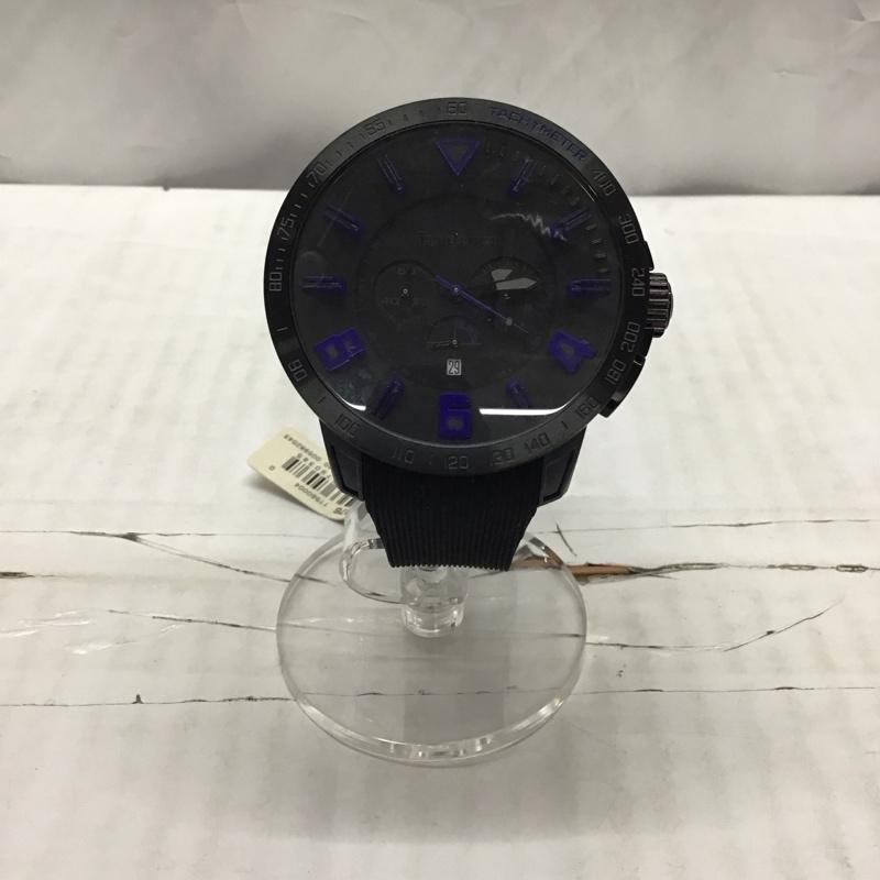テンデンス Tendence 腕時計 アナログ（クォーツ式） TT560004 ガリバー スポーツ 箱有 ロゴ、文字 黒 / ブラック /  メンズ USED 古着 中古 10118899