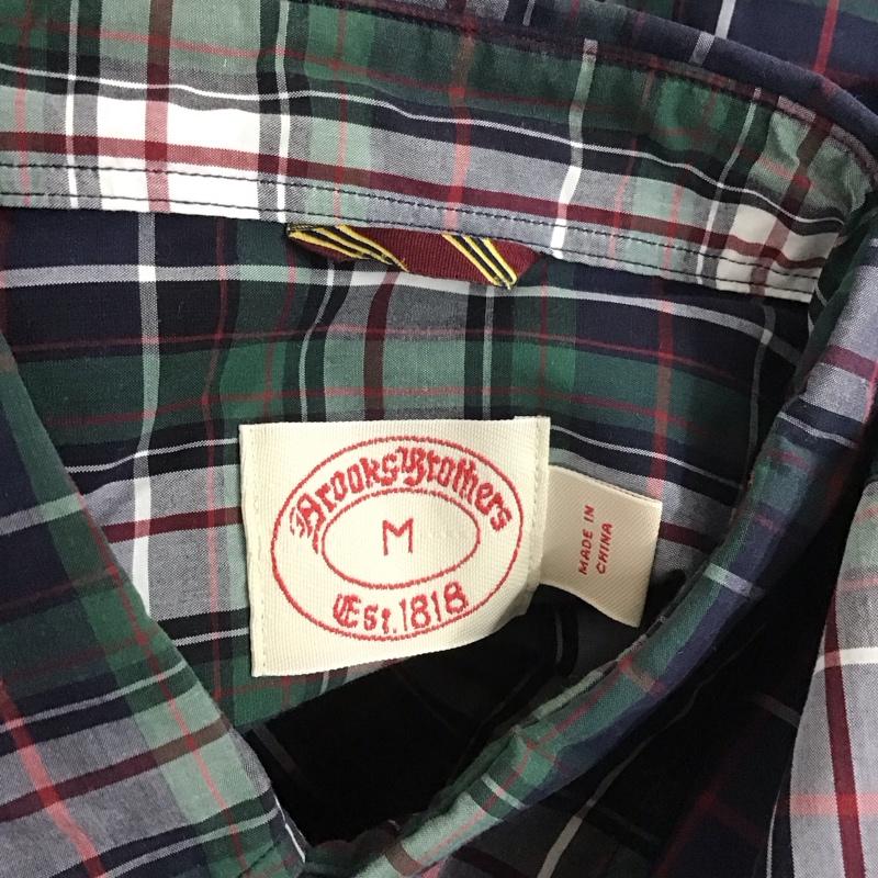 ブルックスブラザーズ BROOKS BROTHERS シャツ、ブラウス 長袖 ボタンダウン 胸ポケット M チェック マルチカラー / マルチカラー /  メンズ USED 古着 中古 10111257