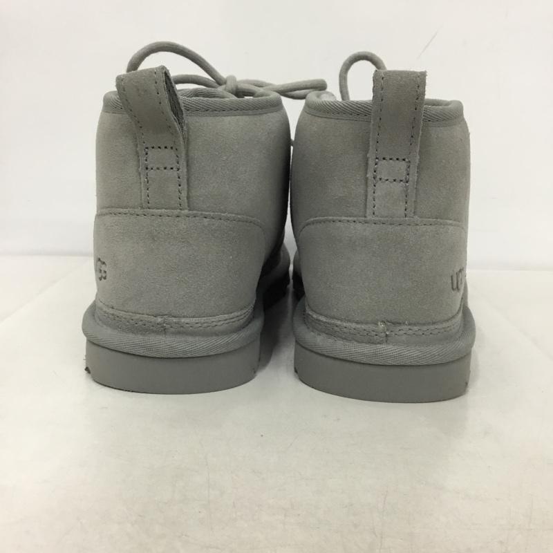 アグ UGG ブーツ ショートブーツ 1128215 Neumel Chopd レースアップ 24cm 箱有 24.0cm ロゴ、文字 灰 / グレー /  レディース USED 古着 中古 10145143