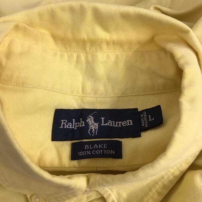 ラルフローレン RALPHLAUREN シャツ、ブラウス 半袖 HS-RL-SM0820 ボタンダウン L ワンポイント 黄 / イエロー /  メンズ USED 古着 中古 10106810