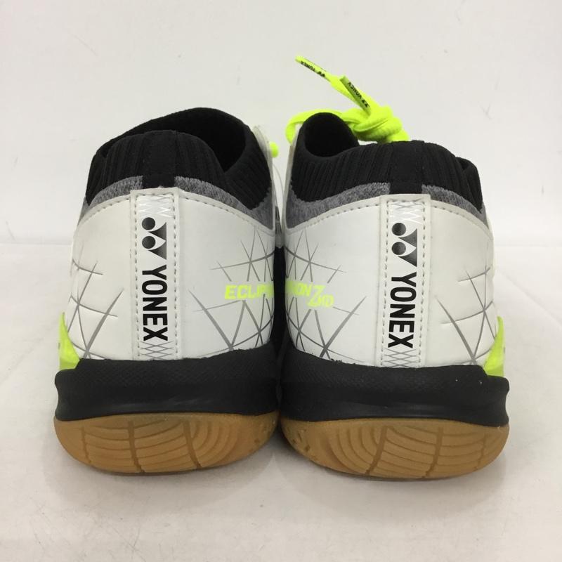 ヨネックス YONEX スニーカー スニーカー SHBELSZMD バドミントンシューズ パワークッション エクリプションZミッド 26cm 箱有 26.0cm ロゴ、文字 白 / ホワイト / X 黒 / ブラック / X 黄 / イエロー /  メンズ USED 古着 中古 10150019
