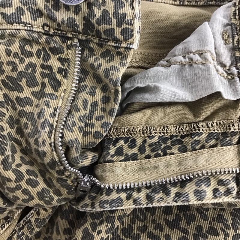 ザラ ZARA スカート ひざ丈スカート デニムスカート タイトスカート センタースリット ストレッチ L 総柄 マルチカラー / マルチカラー /  レディース USED 古着 中古 10147656