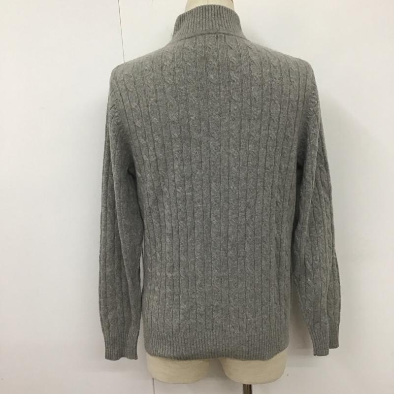エルエルビーン L.L.Bean ニット、セーター 長袖 ハーフジップ S 無地 灰 / グレー /  メンズ USED 古着 中古 10111715