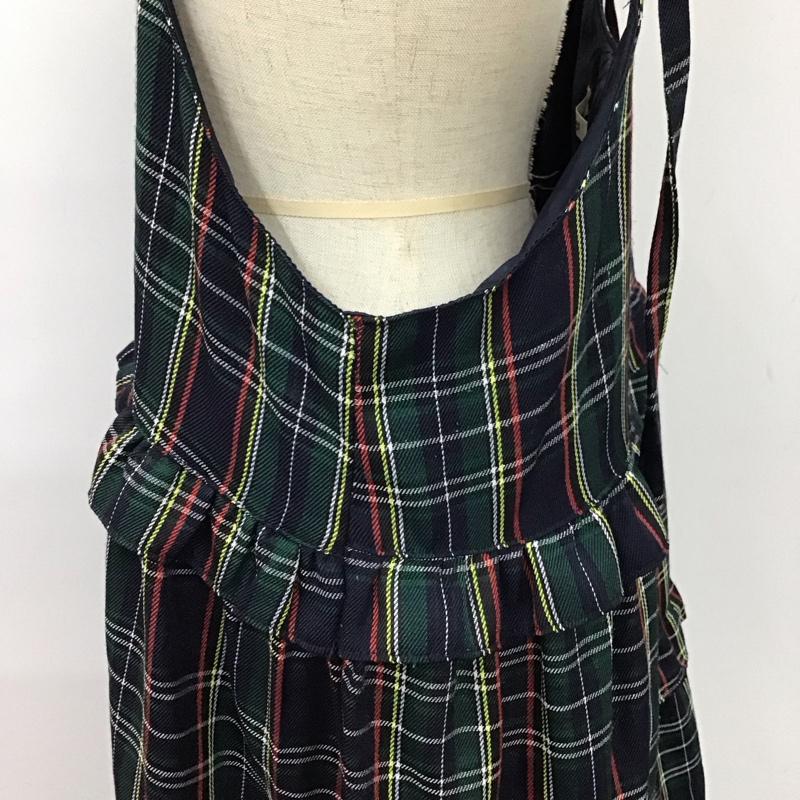 ダブルクローゼット w closet ワンピース ロングスカート 343187 フリルティアードキャミワンピース チェック マルチカラー / マルチカラー /  レディース USED 古着 中古 10122559