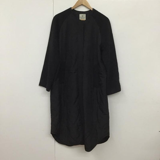 ナノユニバース nano・universe ジャケット、上着 ジャケット、ブレザー NLE12COT008TN ノーカラー キルティング ロング丈 FREE 無地 黒 / ブラック /  レディース USED 古着 中古 10130450