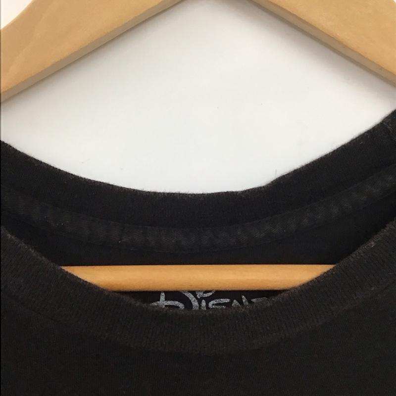 ディズニー Disney Tシャツ 半袖 M プリント X ロゴ、文字 黒 / ブラック /  メンズ USED 古着 中古 10134532