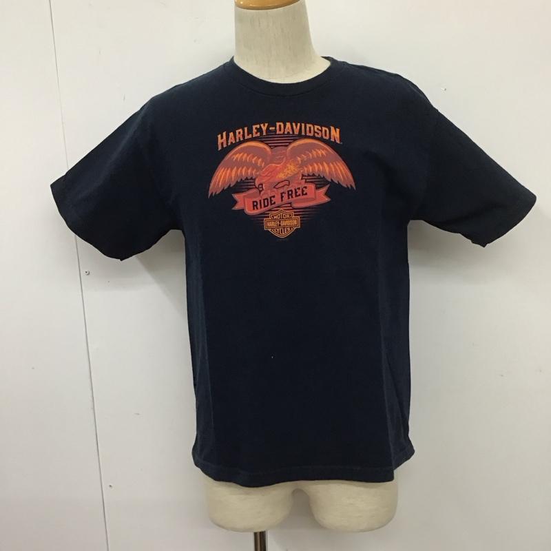ハーレーダビッドソン Harley-Davidson Tシャツ 半袖 XL プリント 紺 / ネイビー /  メンズ USED 古着 中古 10109882