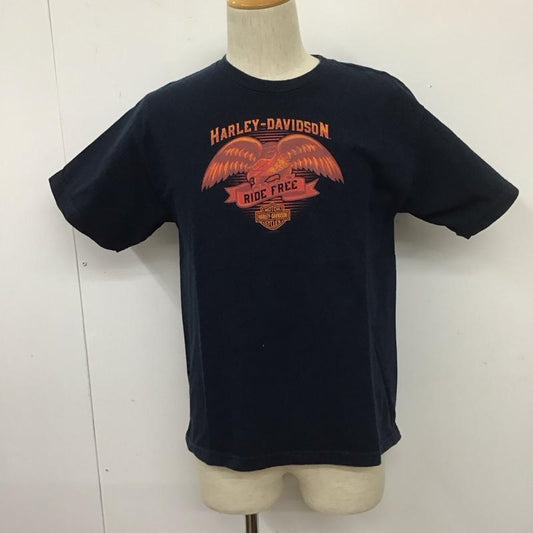 ハーレーダビッドソン Harley-Davidson Tシャツ 半袖 XL プリント 紺 / ネイビー /  メンズ USED 古着 中古 10109882