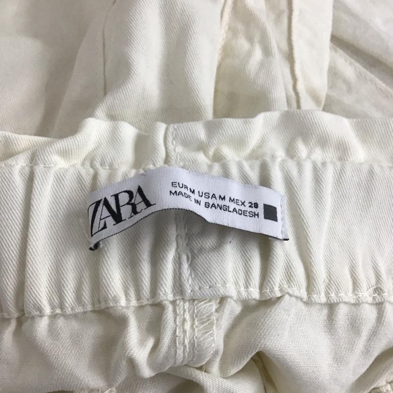 ザラ ZARA パンツ ワークパンツ、ペインターパンツ M 無地 白 / ホワイト /  レディース USED 古着 中古 10151097