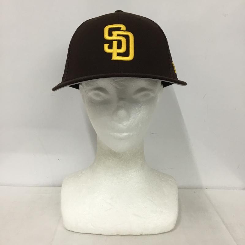 ニューエラ NEW ERA 帽子 キャップ SD サンディエゴ パドレス メッシュキャップ ロゴ、文字 茶 / ブラウン /  メンズ USED 古着 中古 10150596