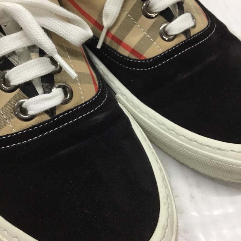 バーバリーロンドン Burberry London スニーカー スニーカー ローカット チェック 箱有 42 ロゴ、文字 黒 / ブラック / X 白 / ホワイト / X ベージュ / ベージュ / X 赤 / レッド /  メンズ USED 古着 中古 10106880