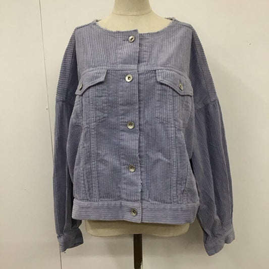 ニコアンド niko and... ジャケット、上着 ジャンパー、ブルゾン コーデュロイジャケット 無地 紫 / パープル /  レディース USED 古着 中古 10114349