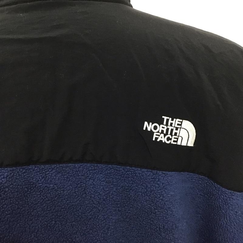 ザノースフェイス THE NORTH FACE ジャケット、上着 ジャンパー、ブルゾン フリースジャケット L ロゴ、文字 黒 / ブラック / X 紺 / ネイビー /  メンズ USED 古着 中古 10124517