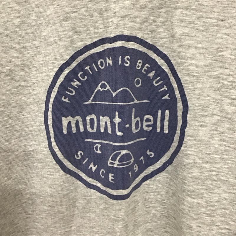 モンベル mont-bell トレーナー 長袖 2104645 長袖トレーナー スウェット クルーネック プルオーバー L ロゴ、文字 灰 / グレー /  メンズ USED 古着 中古 10129079