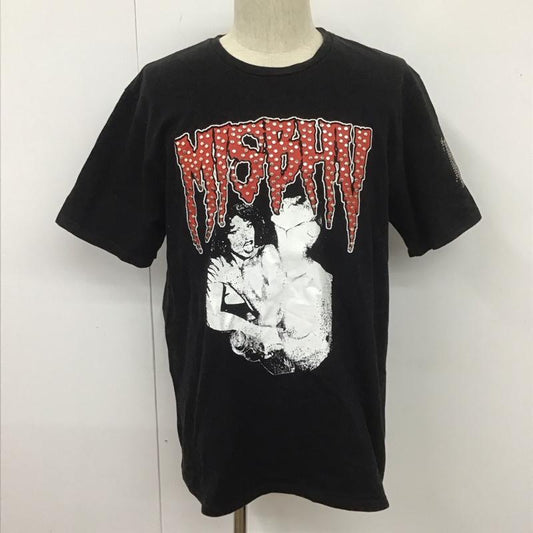 ミスビヘイブ MISBHV Tシャツ 半袖 半袖カットソー クルーネックカットソー ロゴTシャツ L プリント 黒 / ブラック /  メンズ USED 古着 中古 10107806
