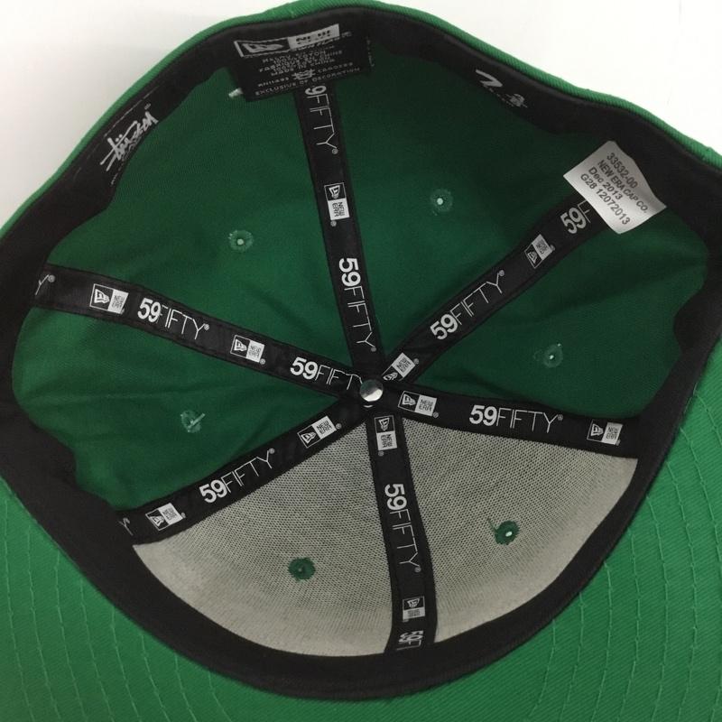 ステューシー STUSSY 帽子 キャップ 131314 BIG SS NEW ERA CAP 59FIFTY タグ付き ロゴ、文字 緑 / グリーン /  メンズ USED 古着 中古 10133404