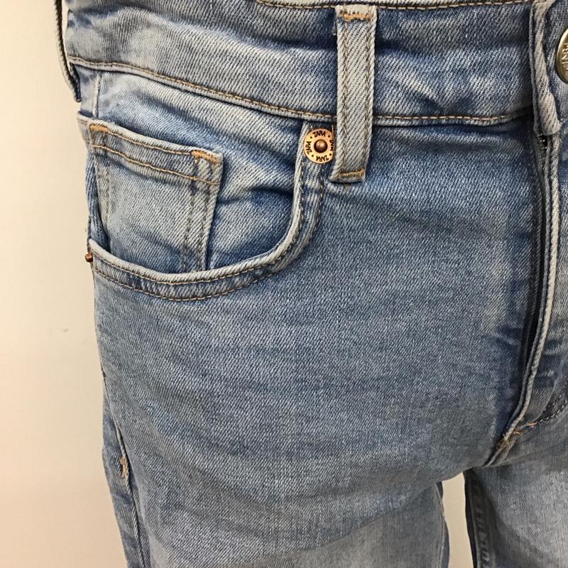 ザラ ZARA パンツ デニム、ジーンズ カットオフ ジーパン ストレッチ 無地 水色 / ライトブルー /  レディース USED 古着 中古 10114749