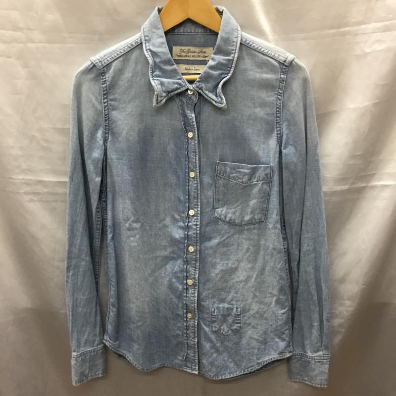 レミ レリーフ REMI RELIEF シャツ、ブラウス 長袖 長袖シャツ カラーシャツ ポケットシャツ 長袖カットソー デニムシャツ XS 無地 インディゴ / インディゴ /  メンズ USED 古着 中古 10117711