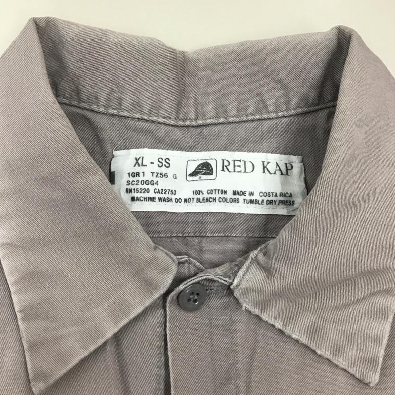 レッドキャップ RED KAP シャツ、ブラウス 半袖 XL 無地 灰 / グレー /  メンズ USED 古着 中古 10122029