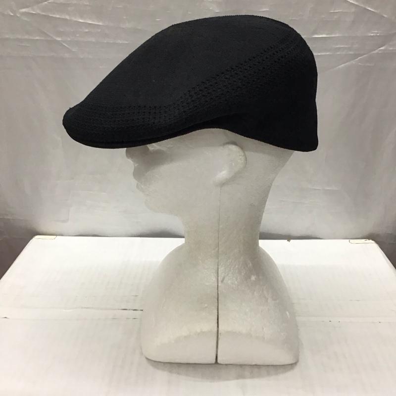 カンゴール KANGOL 帽子 ハンチング 0290BC Tropic 504 Ventair XL ロゴ、文字 黒 / ブラック /  メンズ USED 古着 中古 10120889