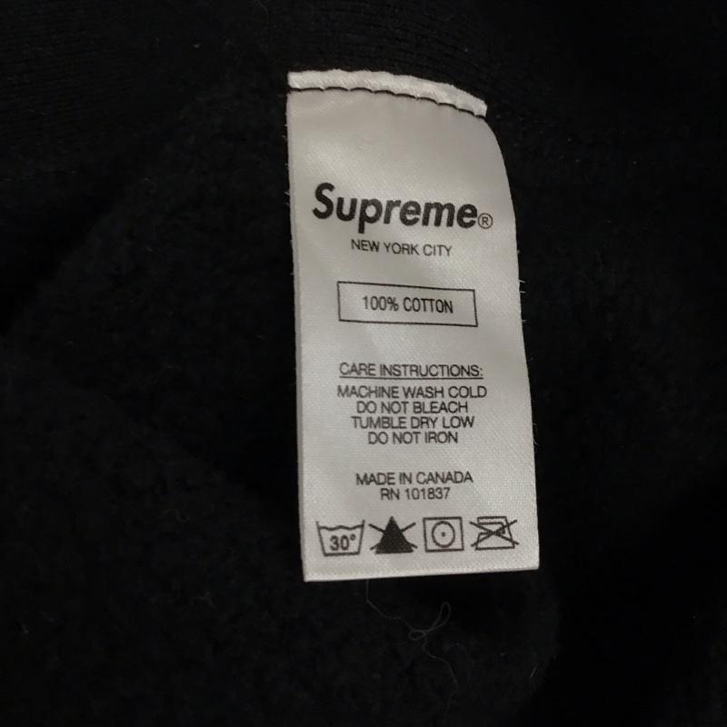 シュプリーム Supreme パーカー 長袖 長袖パーカー フード付きパーカー プリントスウェット トレーナー XL ロゴ、文字 黒 / ブラック /  メンズ USED 古着 中古 10122074