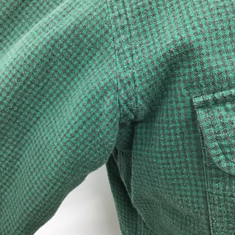 エルエルビーン L.L.Bean シャツ、ブラウス 長袖 長袖シャツ チェックシャツ カラーシャツ 70s 80s M チェック 緑 / グリーン /  メンズ USED 古着 中古 10127832