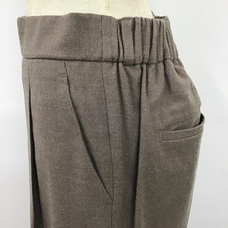 グローバルワーク GLOBAL WORK パンツ スラックス GW521503AD ウツクシルエットストレートパンツ L 無地 茶 / ブラウン /  レディース USED 古着 中古 10122144