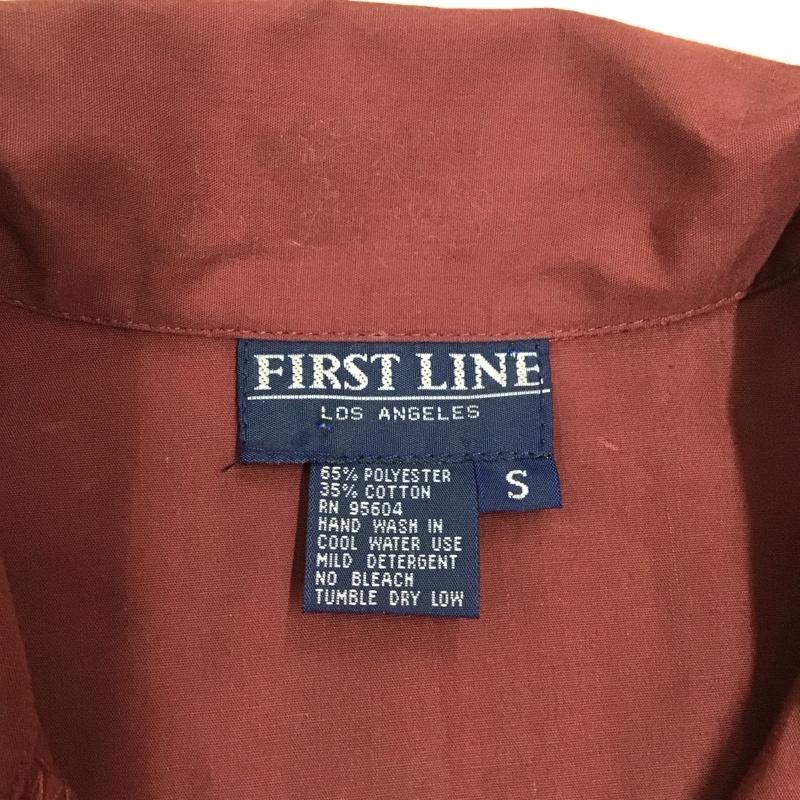 古着 USED シャツ、ブラウス 長袖 S 刺繍 えんじ / ワインレッド /  メンズ USED 古着 中古 10117021