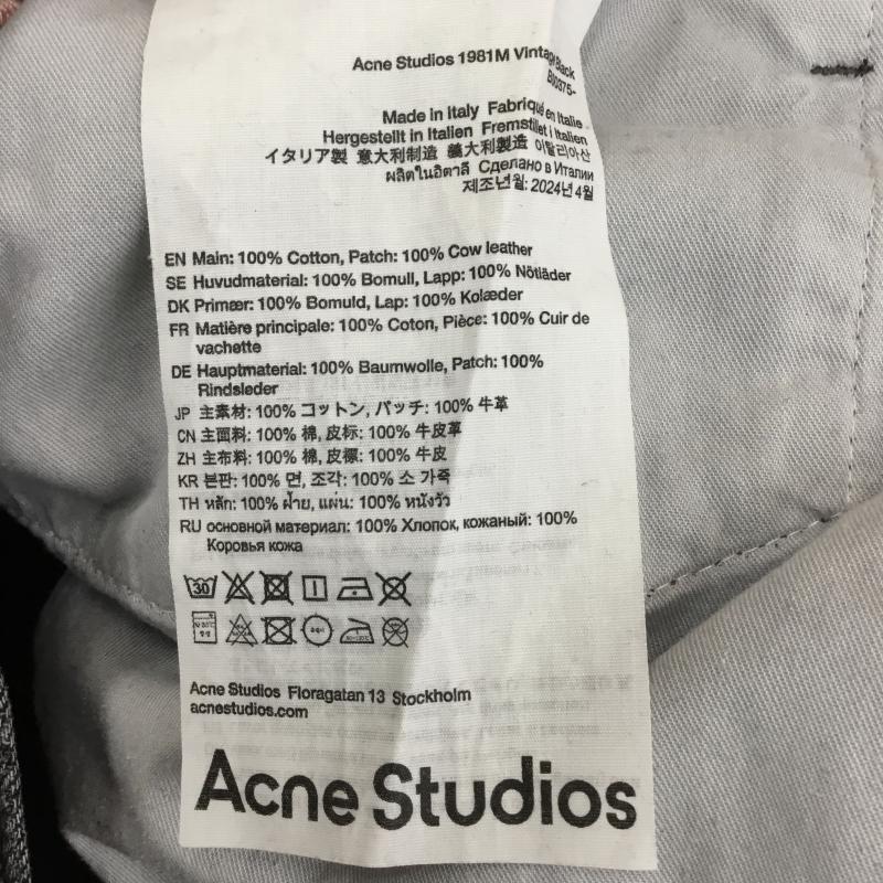 アクネストゥディオズ Acne Studios パンツ デニム、ジーンズ 1981M バギーフィットジーンズ 44 無地 黒 / ブラック /  メンズ USED 古着 中古 10142315