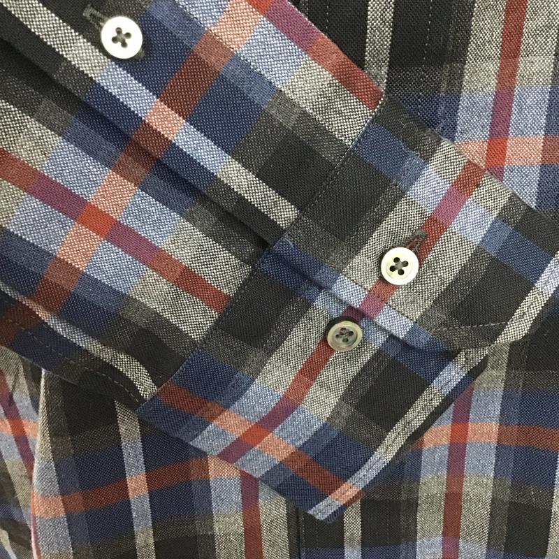 サイベーシックス SCYE BASICS シャツ、ブラウス 長袖 5114-33514 チェックオックス起毛BD長袖シャツ チェックシャツ ボタンダウンシャツ 40 チェック マルチカラー / マルチカラー /  メンズ USED 古着 中古 10111640
