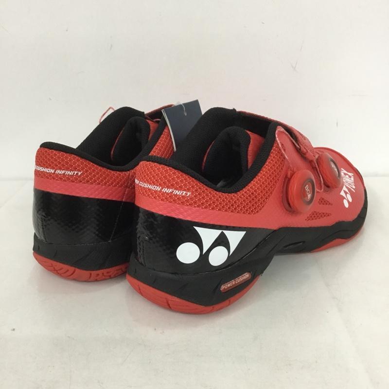 ヨネックス YONEX スニーカー スニーカー SHBIF バドミントンシューズ パワークッションインフィニティ 26cm 26.0cm ロゴ、文字 赤 / レッド / X 黒 / ブラック /  メンズ USED 古着 中古 10142466