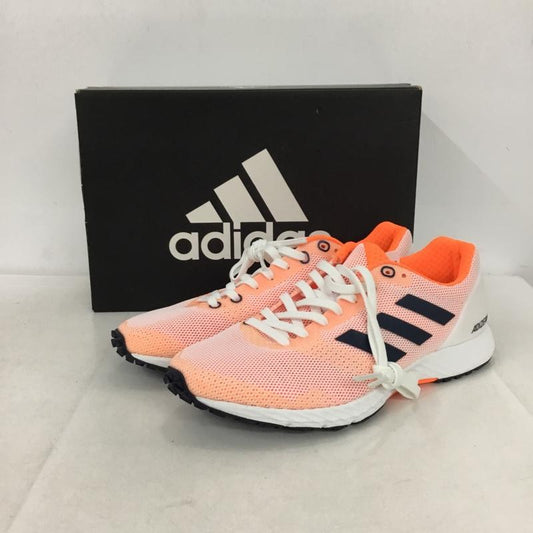 アディダス adidas スニーカー スニーカー F34064 adizero rc 23.5cm 箱有 ランニングシューズ 23.5cm ロゴ、文字 橙 / オレンジ / X 白 / ホワイト / X 黒 / ブラック /  レディース USED 古着 中古 10147902