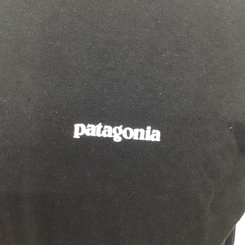 パタゴニア patagonia Tシャツ 半袖 半袖カットソー プリントTシャツ クルーネックカットソー S ロゴ、文字 黒 / ブラック /  メンズ USED 古着 中古 10127639