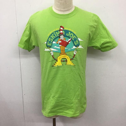 ヘインズ HANES Tシャツ 半袖 00s eskimojoes 半袖カットソー プリントTシャツ 古着 M プリント 緑 / グリーン /  メンズ USED 古着 中古 10114661