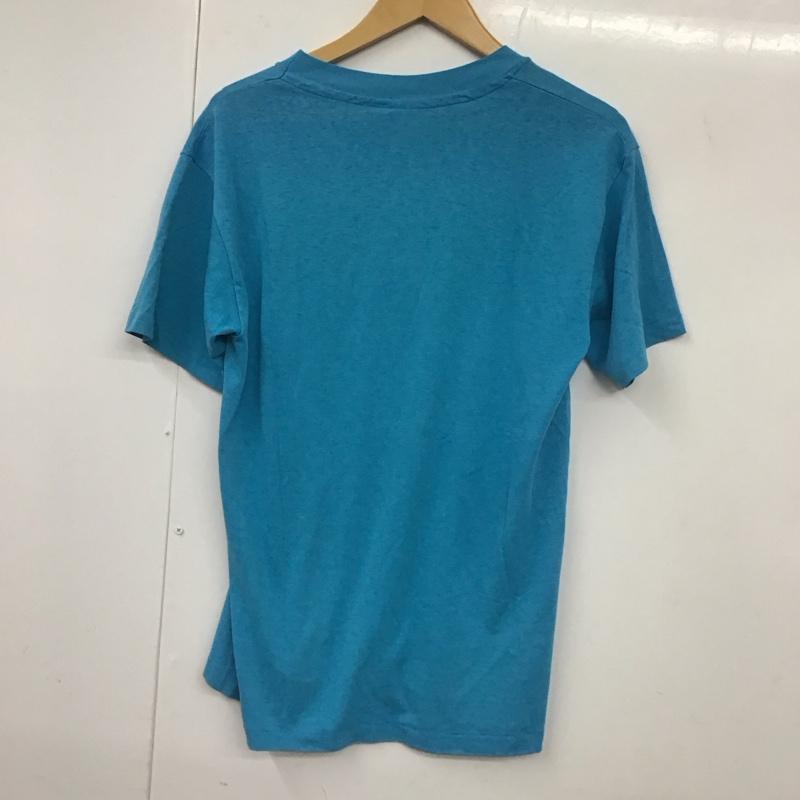 ヘインズ HANES Tシャツ 半袖 80s M プリント 青 / ブルー /  メンズ USED 古着 中古 10131351