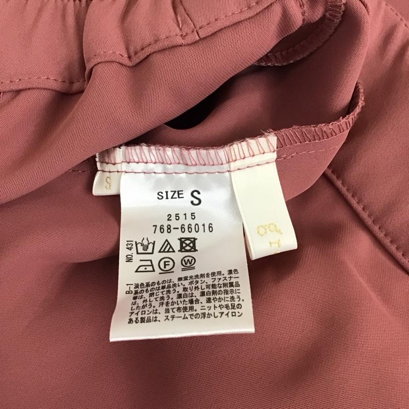 グローブ grove パンツ スラックス スラックスパンツ センタータックパンツ ワイドパンツ S 無地 桃 / ピンク /  レディース USED 古着 中古 10115960