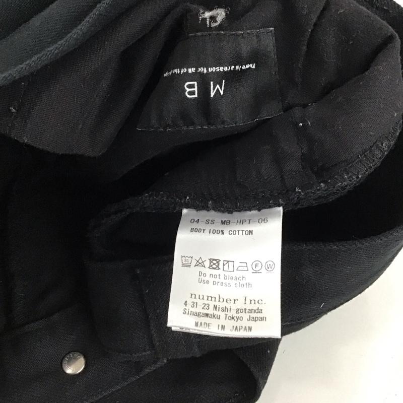 古着 USED パンツ デニム、ジーンズ mb there is a reason for all of the design サルエルパンツ ワイドパンツ L 無地 黒 / ブラック /  メンズ USED 古着 中古 10147462