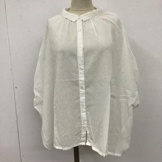 スタディオクリップ studio CLIP シャツ、ブラウス 半袖 FREE 無地 白 / ホワイト /  レディース USED 古着 中古 10106159