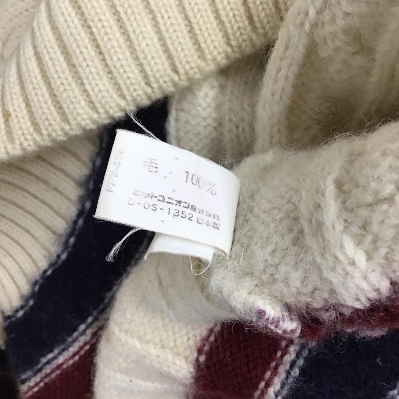 フレッドペリー FRED PERRY ニット、セーター 長袖 長袖ニットカットソー ニット セーター Vネックニット L ロゴ、文字 マルチカラー / マルチカラー /  メンズ USED 古着 中古 10117258