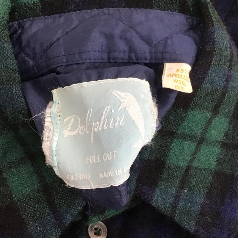 古着 USED シャツ、ブラウス 長袖 ワークシャツ キャラクター 黒 / ブラック / X 緑 / グリーン / X 紺 / ネイビー /  メンズ USED 古着 中古 10107048