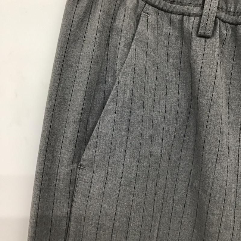ニコアンド niko and... パンツ スラックス L ストライプ 灰 / グレー /  レディース USED 古着 中古 10147814